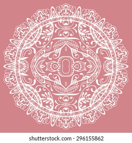 Mandala, tribal ethnic ornament, vector islamic arabic indian pattern.