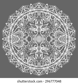 Mandala, tribal ethnic ornament, vector islamic arabic indian pattern.