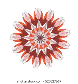 Mandala, tribal ethnic ornament, vector islamic arabic,circular pattern, round vector ornament