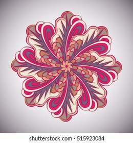 Mandala, tribal, ornament, pattern. Ethnic fabrics, motifs. Vector, Abstract Mandala Flower. Decorative elements for design print on shirt, jacket, dress, site, cards, cards.