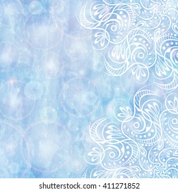 Mandala, tribal vintage background with a medallion. Pattern with abstract art flower for Tibetan yoga. Bohemian decorative element, indian henna design, vector retro circle ornament
