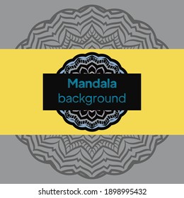 Mandala , antecedentes tribales vintage. Ilustración del vector
