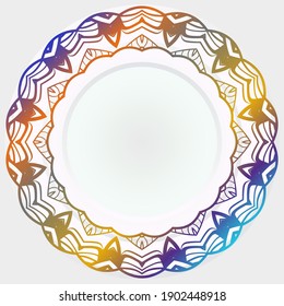 Mandala , antecedentes tribales vintage. Ilustración del vector