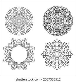 mandala type pattern vintage floral