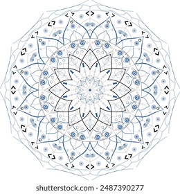 Mandala of  Umbrella features a beautifully detailed umbrella adorned with intricate mandala patterns, symbolizing protection and artistic expression, creating a visually captivating piece.