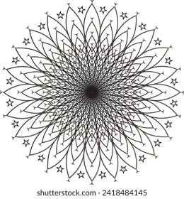 Mandala universal constructor set. gradient vector seamless pattern, corner frame elements and design template for postcards, banners and decor. Indian