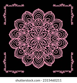 mandala vector. Aboriginal style of dot painting and power of mandala. Decorative flower