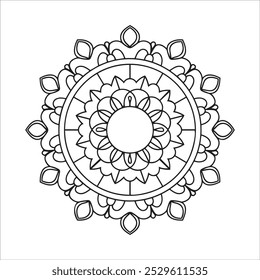 Projeto de padrão abstrato de vetor Mandala