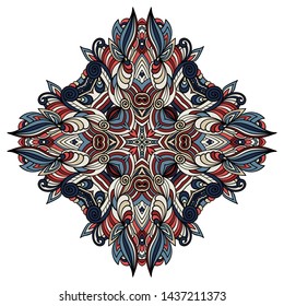 Mandala vector for art, coloring book, zendoodle. Round zentangle for coloring book pages, mandala design. Coloring mandala. round ornament lace pattern 