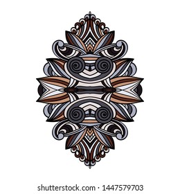 Mandala vector for art, coloring book, zendoodle. Round zentangle for coloring book pages, mandala design. Coloring mandala. round ornament lace pattern 