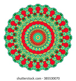 Mandala vector for art, coloring book, zendoodle. Round zentangle for coloring book pages, mandala design. Coloring mandala. round ornament lace pattern 