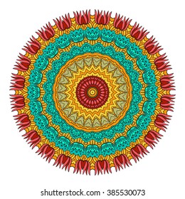 Mandala vector for art, coloring book, zendoodle. Round zentangle for coloring book pages, mandala design. Coloring mandala. round ornament lace pattern 