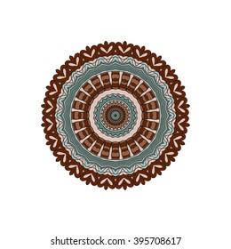 Mandala vector for art, coloring book, zendoodle. Hand drawn round zentangle for coloring book pages, mandala design. Coloring mandala: invitation, t-shirt print, wedding card, scrapbooking and tattoo