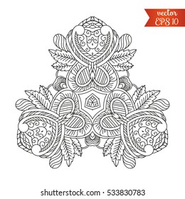 Mandala vector for art, coloring book, zendoodle. Round zentangle for coloring book pages, mandala design. Coloring book template. round ornament lace pattern for your design