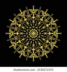 Mandala Vektorkunst und buntes Design 