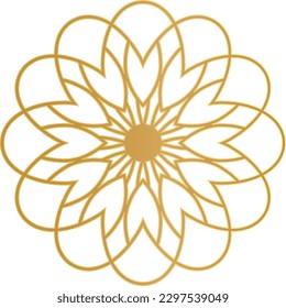 secuencias de diseño de arte vectorial de mandala