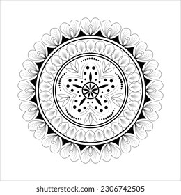 Mandala Vector Art Design Template SVG, Ai, EPS, PDF, DXF, JPG, PNG Datei