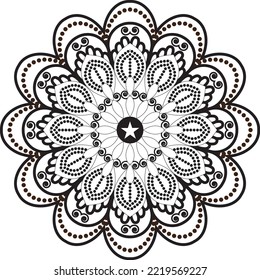 Mandala Vektorkunst, Symbole und Grafiken