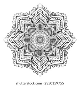 
Mandala vector art illustration is a combination of intricate patterns. It can be used for multimedia and publications. Can be diverse and perfect