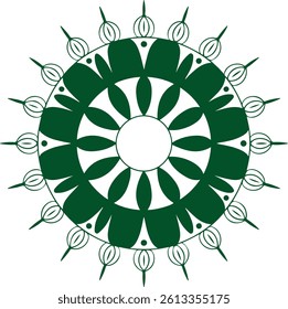 Mandala vector art illustration on white background