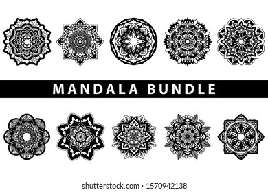 Download Black And White Mandala Bundle Stock Photo And Image Collection By Red Sugar Design Shutterstock