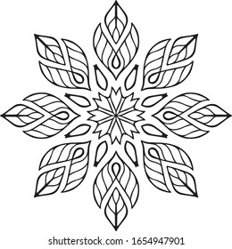 Diseño del patrón de arte de los vectores de Mandala 