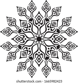 Diseño del patrón de arte de los vectores de Mandala