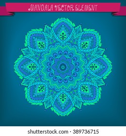 Mandala. Vector artwork.Ethnic decorative element for design. Hand drawn. Islam, Arabic, Indian, ottoman motifs.