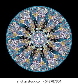 Mandala vector background. Abstract pattern in modern style. Ornamental illustration.