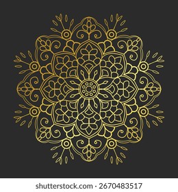 Mandala Vector Background – Decorative Floral Geometric Ornament Pattern