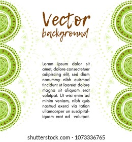 Mandala vector background. Good to use for decoration any projects, as an supportive image and also main object of your layout. Vector illustration.