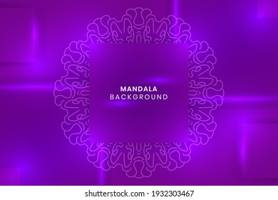 Mandala vector background. purple abstract mandala background. decorative element for print, poster, cover, flyer, banner