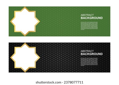 Mandala vector banner, abstract background design collection