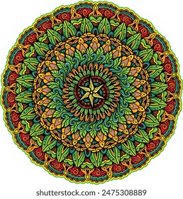 mandala vector circle flower art