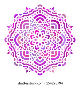 Mandala. Vector Circle Ornament. Design Element