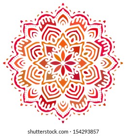 Mandala. Vector Circle Ornament. Design Element