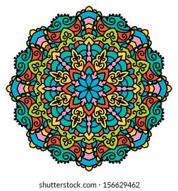 Mandala. Vector Circle Ornament. Design Element