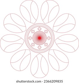 mandala vector, Circular pattern in form of mandala for Henna Mehndi or tattoo decoration. Decorative ornament in ethnic oriental style, vector illustration. Coloring book page.
