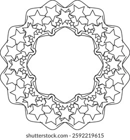 Mandala vector. Mandala Coloring book line art vector illustration. Vector abstract mandala pattern.