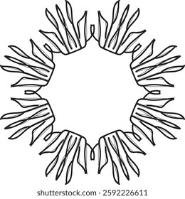 Mandala vector. Mandala Coloring book line art vector illustration. Vector abstract mandala pattern.