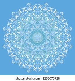Mandala vector coloring floral mandala, oriental, Indian wedding. Arabic, Indian. ornament paisley print, silk neck scarf or kerchief square pattern design style for print on fabric.