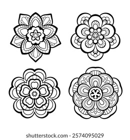 Mandala Vector. Mandala For coloring. Flower 