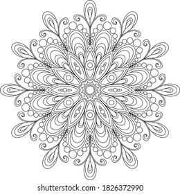 Mandala Vector Coloring Pattern Geometry