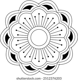 Mandala vector design, mandala design, vector design 