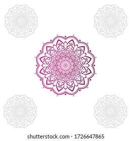 Diseño vectorial de Mandala con estilo abstracto