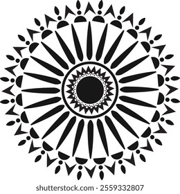 Mandala vector design art for decoration, perfect neat and clean black color mandalas design,decorative elements