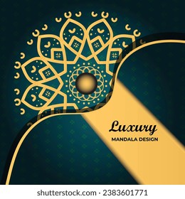 Mandala Vector Design Background Template 