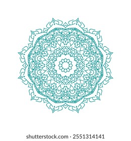 mandala vector design. Mandala black, white and green design. coloring book artistic image of mandala and art for tattoo design, 