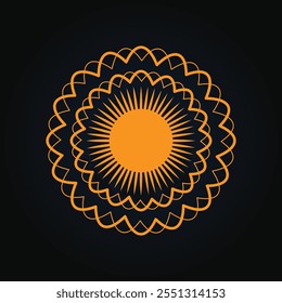 mandala vector design. Mandala black, white and green design. coloring book artistic image of mandala and art for tattoo design, 
