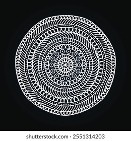 mandala vector design. Mandala black, white and green design. coloring book artistic image of mandala and art for tattoo design, 